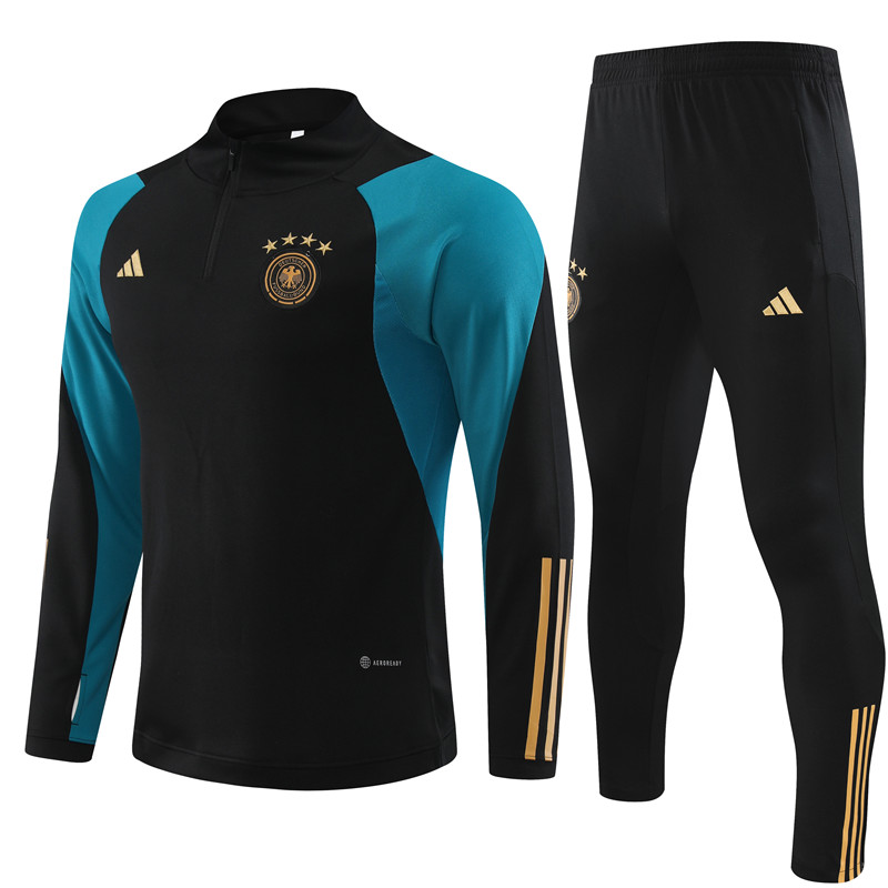 Germany 23-24 Long Sleeve Training Set -Black